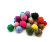 0.8 Inch Felt Handicraft Wool Balls For Felting And Garland 30 Colors
